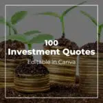 100 Investment Quotes - Canva Editable