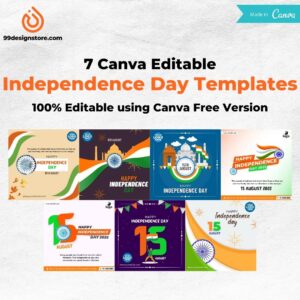 Independence Day Canva Templates