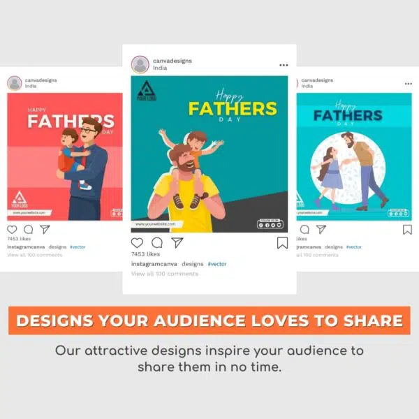 48 Canva Designs on Fathers Day