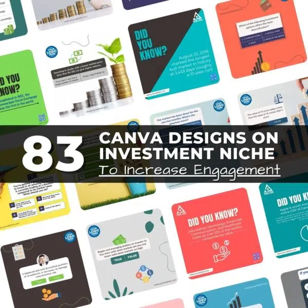 Canva Engagement Designs on Investment Niche