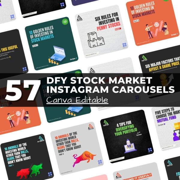 Stock Market Instagram Carousel Templates