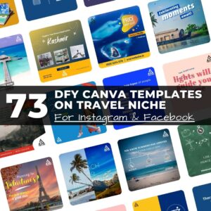 Canva Instagram Templates on Travel Niche