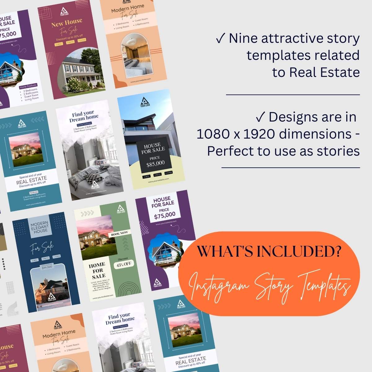 Real Estate Instagram Story Templates