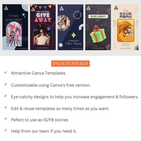 Instagram Giveaway Story Templates
