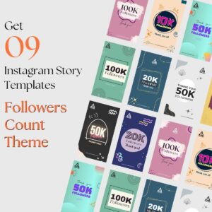 Instagram Follower Count Story Templates