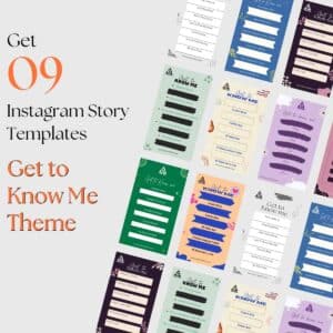 Get to know me Template Instagram Story