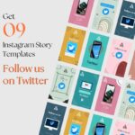 instagram story follow us on twitter template