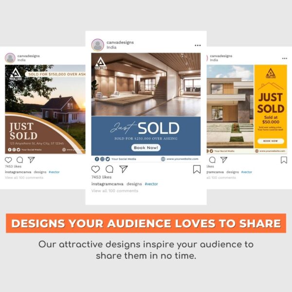 Real Estate Just Sold Social Post Templates