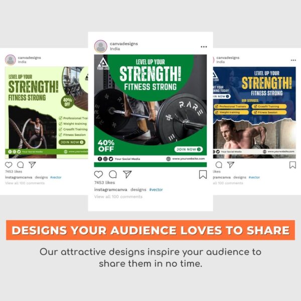 Facebook & Instagram Fitness Ad Templates