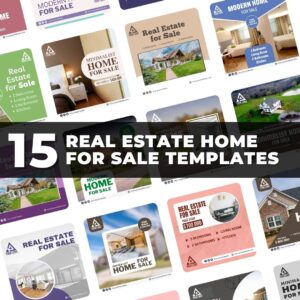 Real Estate Home for Sale Canva Templates