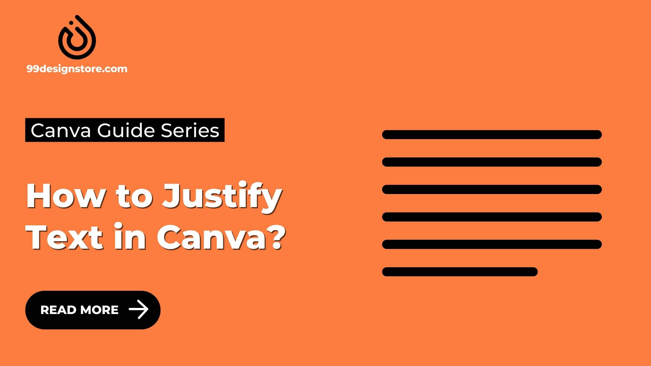 how to justify text in canva