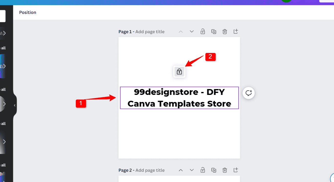 why can't i move text boxes in canva.